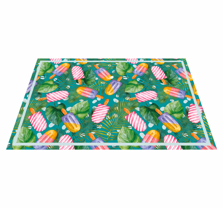 Original placemats colorful ice pops - TenStickers