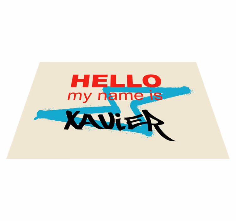 Placemats with quote personalized name reveal - TenStickers