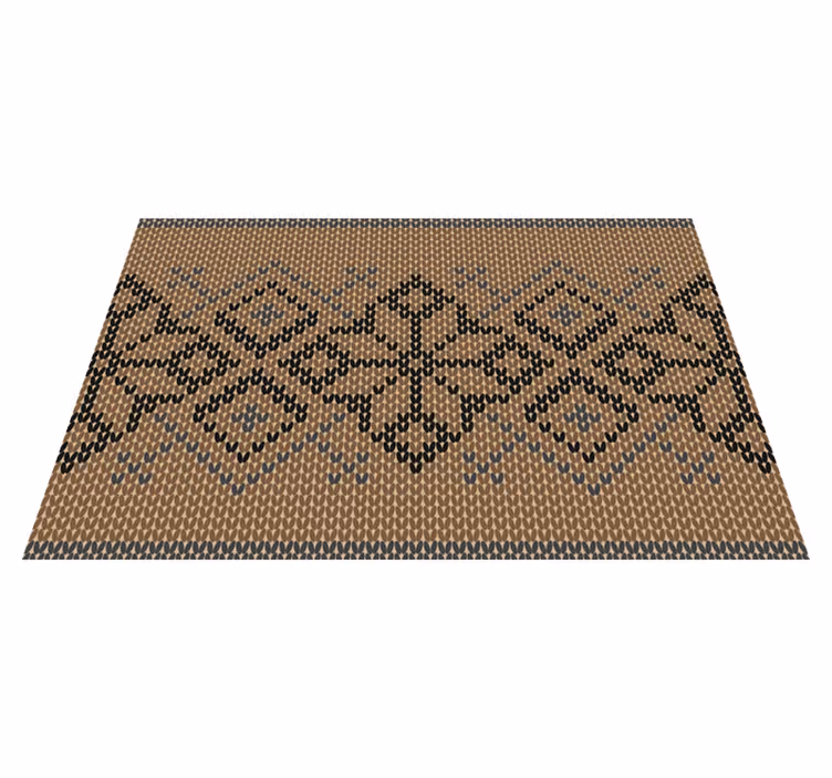 Textured placemats in contrasting geometric pattern - TenStickers