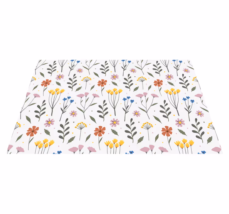 Original placemats with floral pattern design - TenStickers