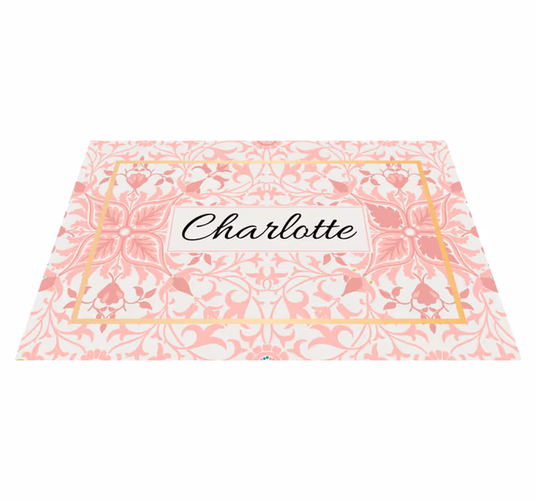 Personalisable placemats customized botanical design - TenStickers