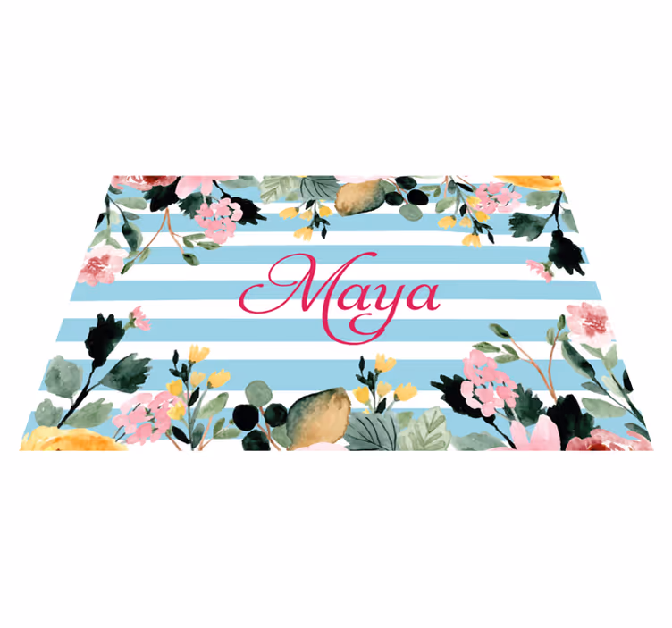 Personalisable placemats personalized name placement - TenStickers