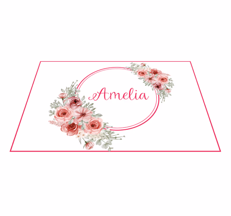Personalisable placemats botanical custom design - TenStickers