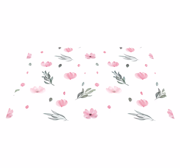 Christmas placemats in soft hued floral design - TenStickers