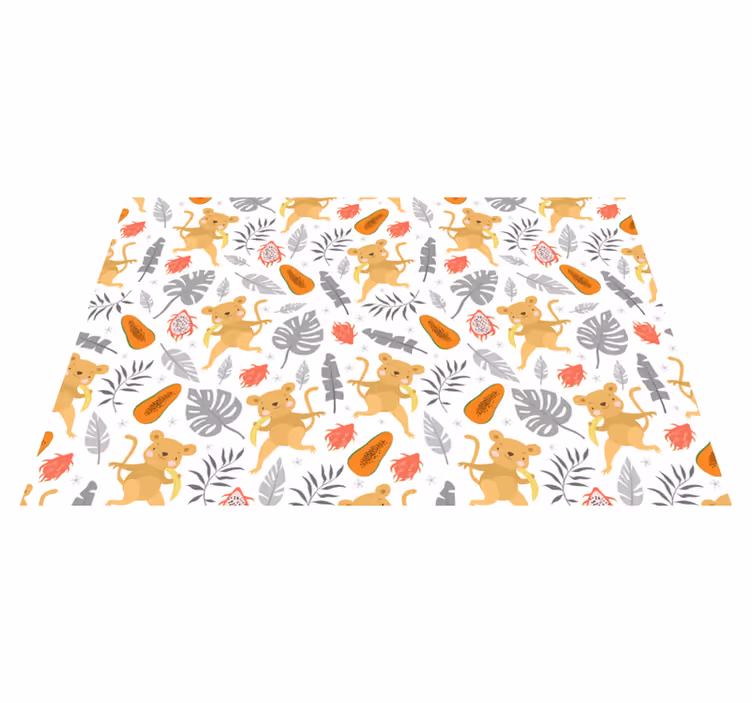 Children placemats with adorable animal design - TenStickers