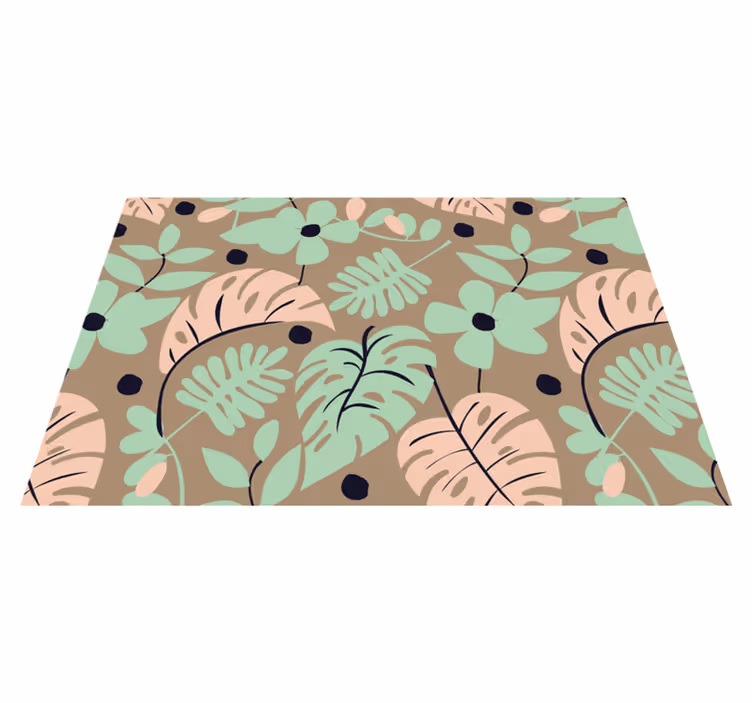 Modern placemats with botanical pattern design - TenStickers