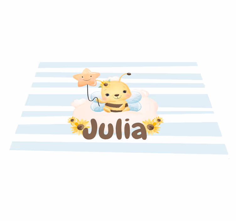Children placemats cute bee design - TenStickers