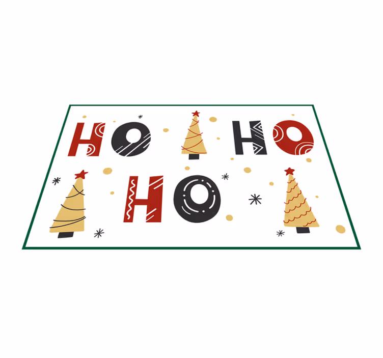 Christmas placemats with festive tree design - TenStickers