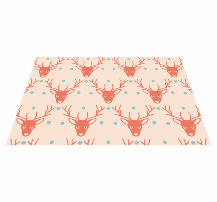 Christmas placemats with reindeer pattern design - TenStickers
