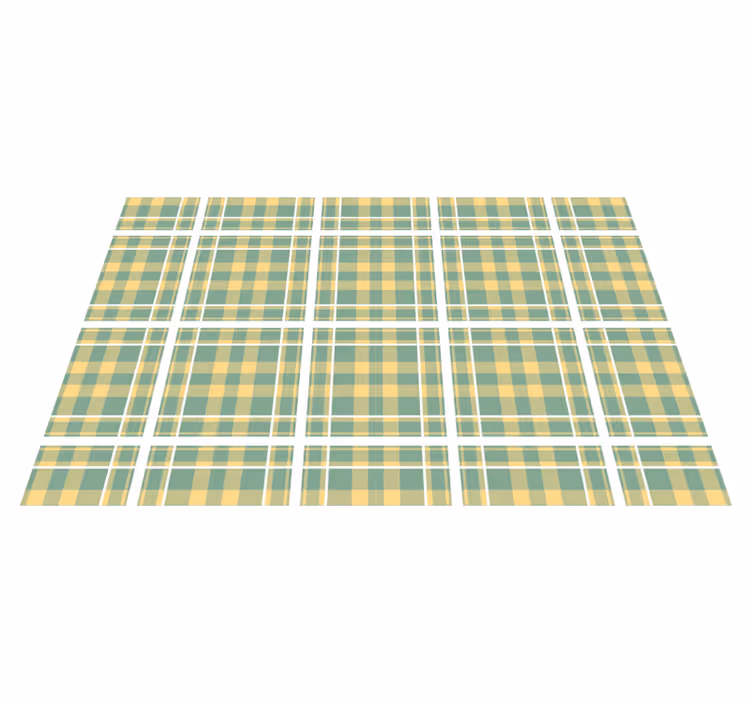 Textured placemats with checkered pattern design - TenStickers
