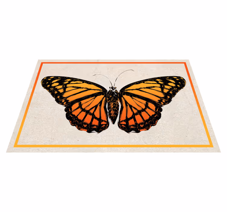 Original placemats orange monarch butterfly - TenStickers