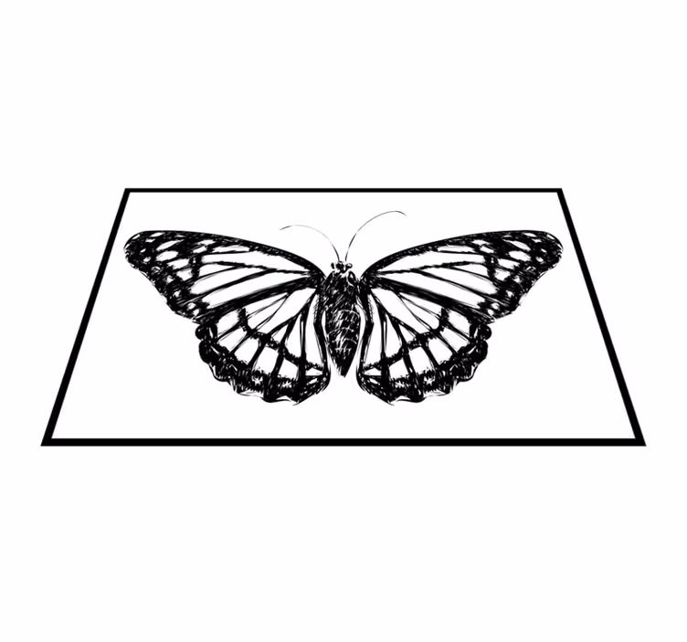 Original placemats elegant butterfly design - TenStickers