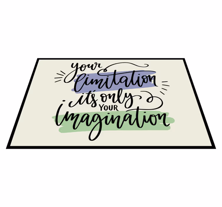 Placemat with quote inspirational art print - TenStickers