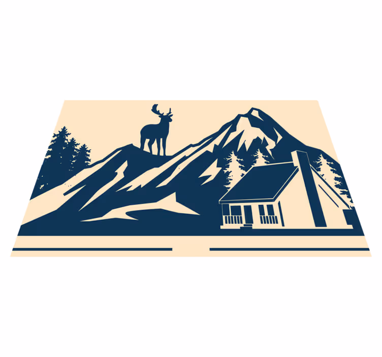 Original placemats grand mountain landscape - TenStickers