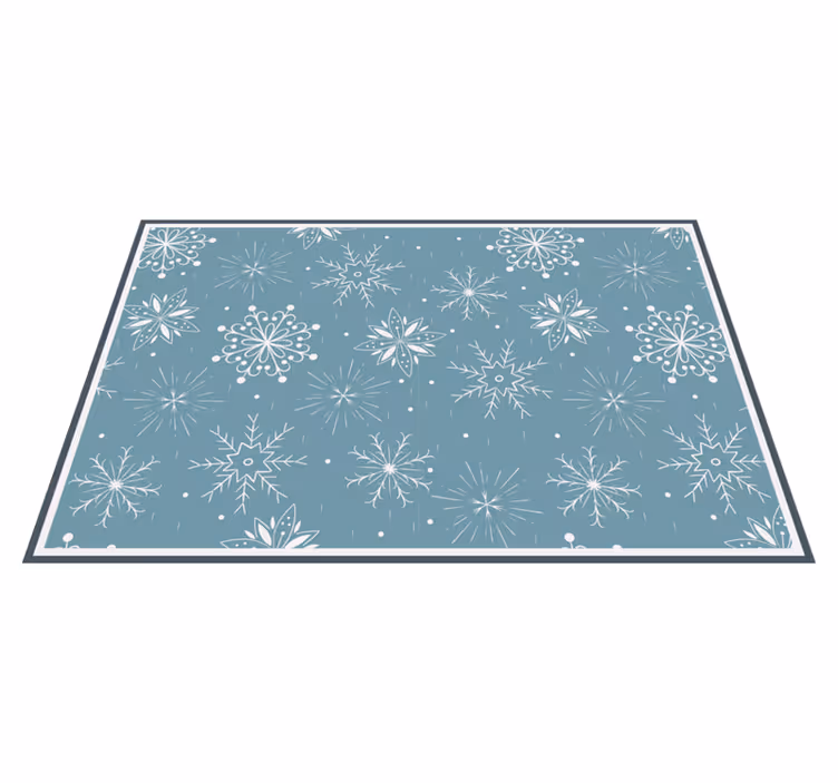 Christmas placemats with snowflake pattern design - TenStickers