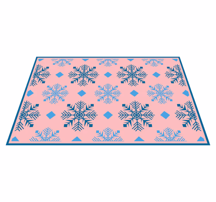 Christmas placemats snowflake pattern table setting - TenStickers