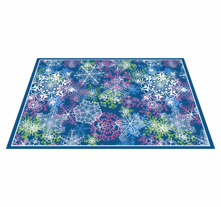 Christmas placemats snowflake design winter - TenStickers