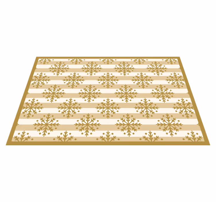Christmas placemats with snowflake design - TenStickers