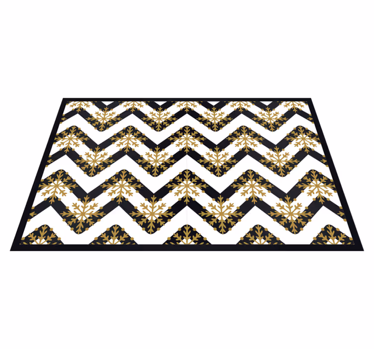 Christmas placemats chevron snowflake design - TenStickers