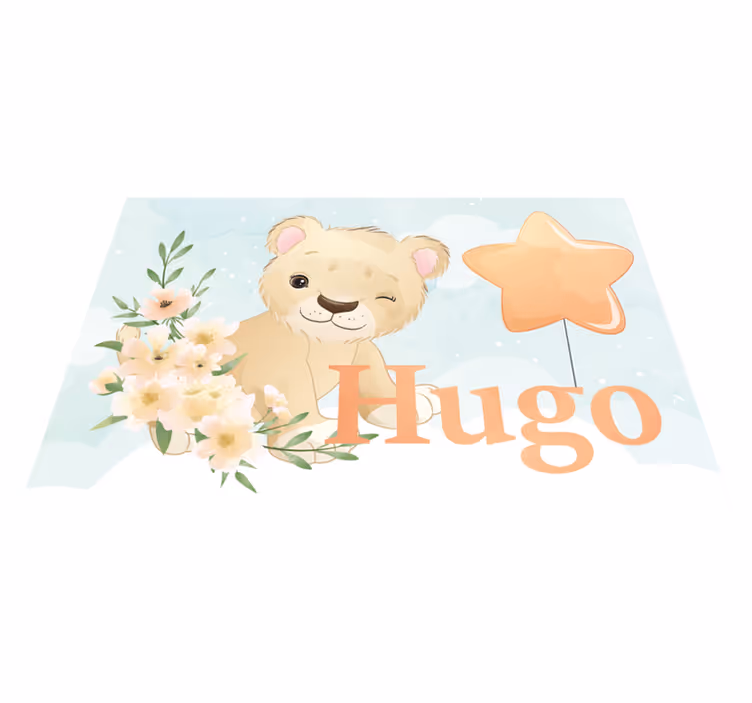 Children placemats cheerful lion design - TenStickers