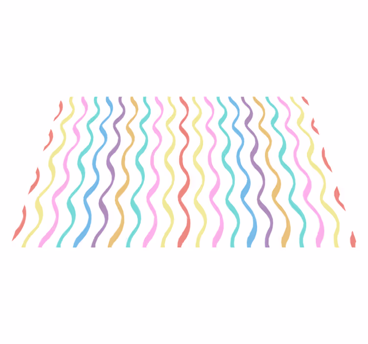 Textured placemats wavy pattern design - TenStickers