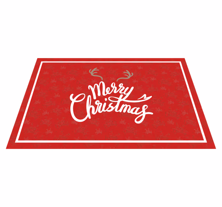 Christmas placemats joyful christmas greeting - TenStickers