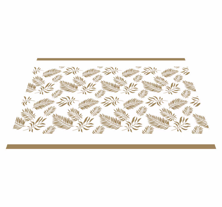 Textured placemats inspired by elegant leaves - TenStickers
