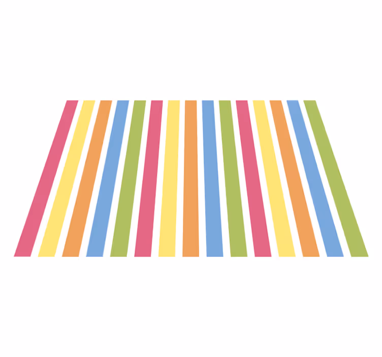 Modern placemats with colorful striped design - TenStickers