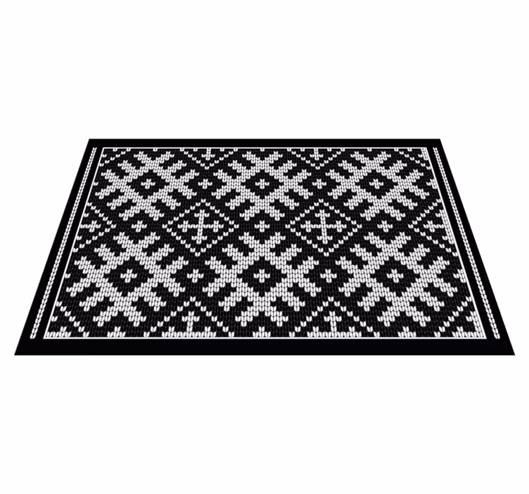 Textured placemats with classic knit design - TenStickers
