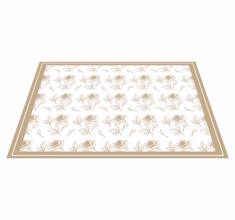 Original placemats floral pattern border - TenStickers