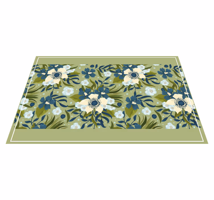 Textured placemats with floral pattern background - TenStickers