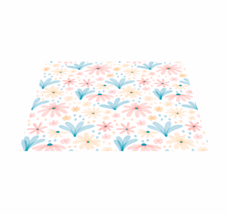 Original placemats in floral pattern colors - TenStickers