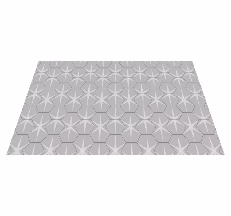 Textured placemats hexagonal star design - TenStickers