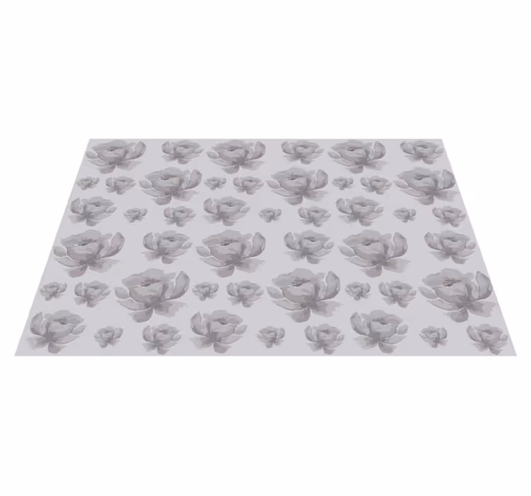 Textured placemats with floral design surface - TenStickers