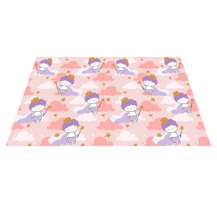 Children placemats with cute animated characters - TenStickers