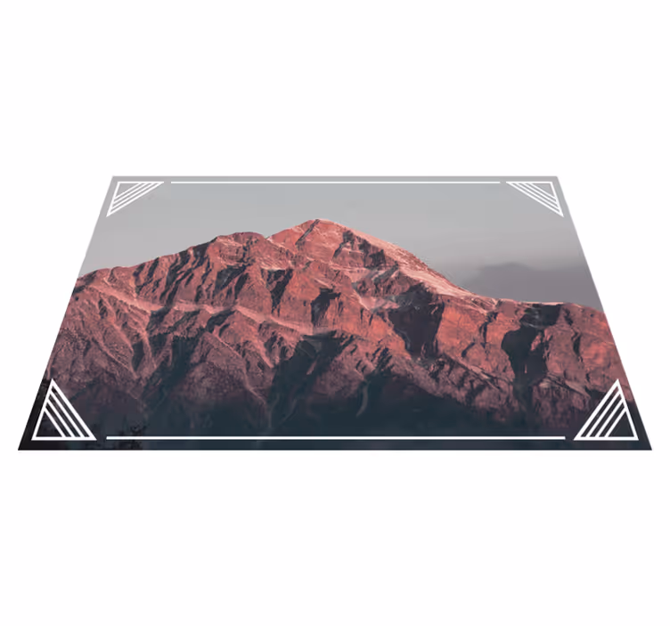 Modern placemats mountain landscape calm - TenStickers