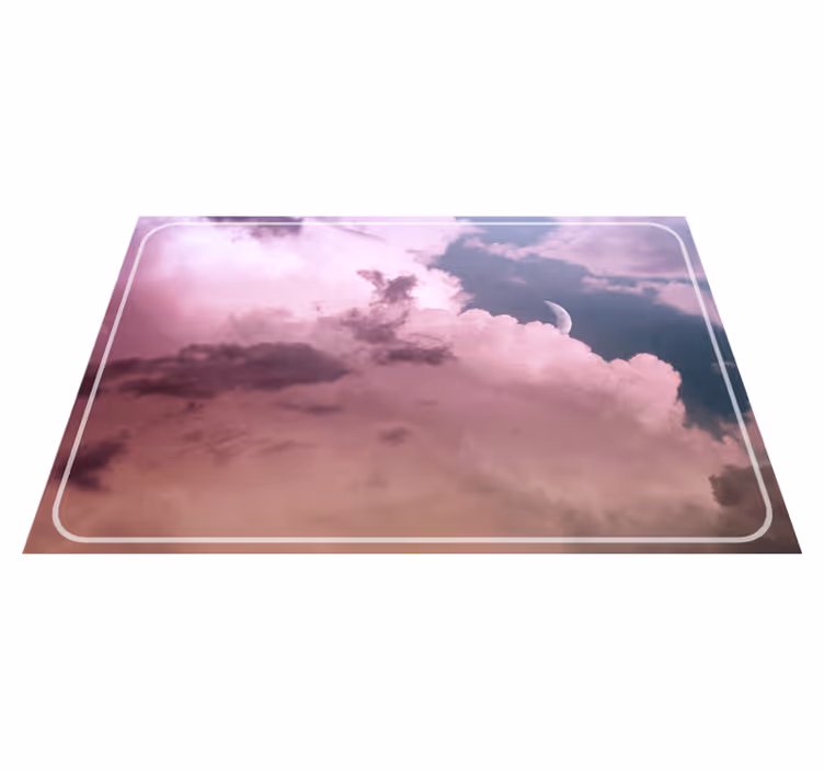 Modern placemats cloudy sky moon - TenStickers