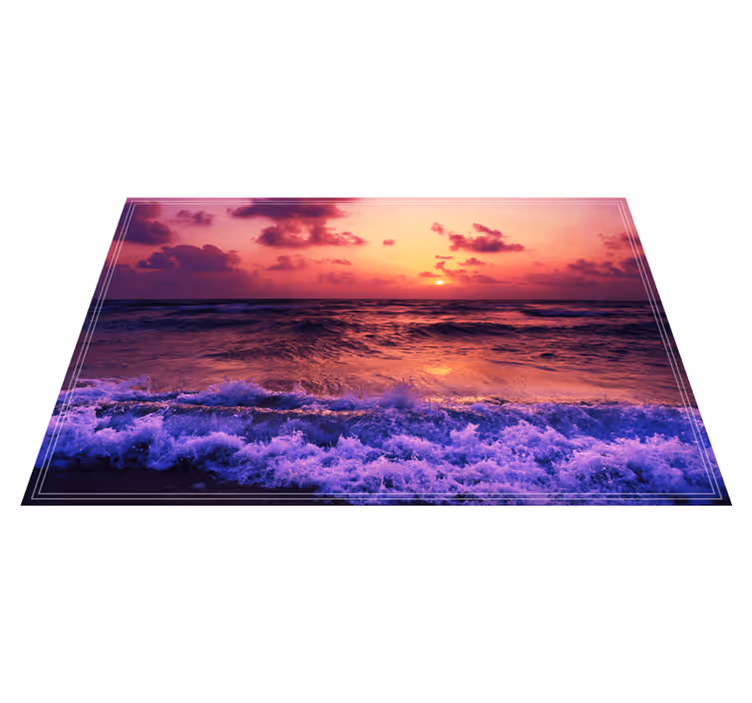 Original placemats sunset ocean view - TenStickers