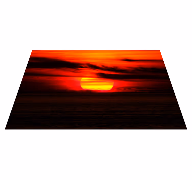 Elegant placemats sunset over ocean - TenStickers