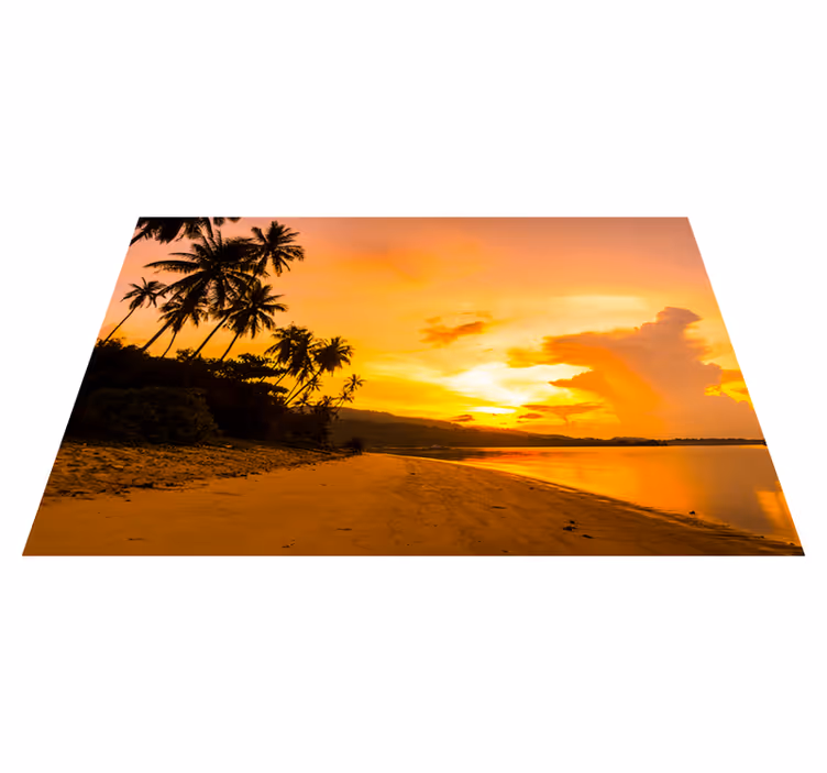 Tropical sunset aesthetic colours placemats - TenStickers