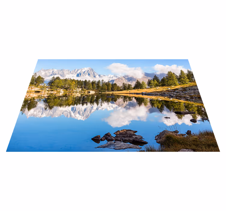 Modern placemats scenic mountain landscape - TenStickers