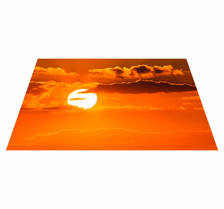 Modern placemats sunset sky view - TenStickers