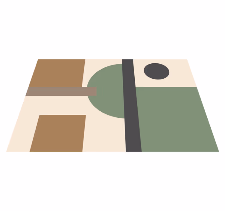 Modern placemats geometric abstract designs - TenStickers