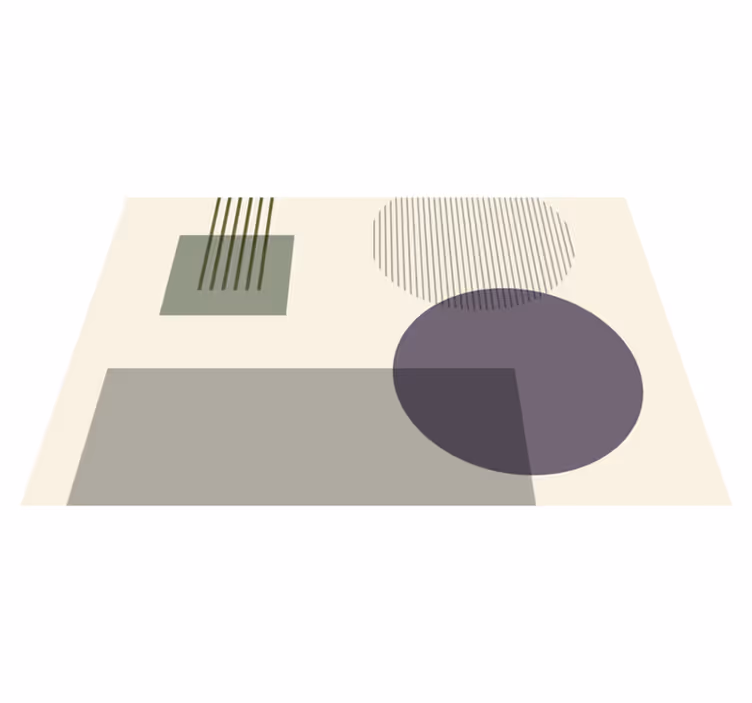 Modern placemats with geometric shapes design - TenStickers