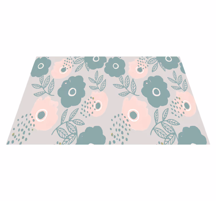 Placemats with quote floral quote background - TenStickers