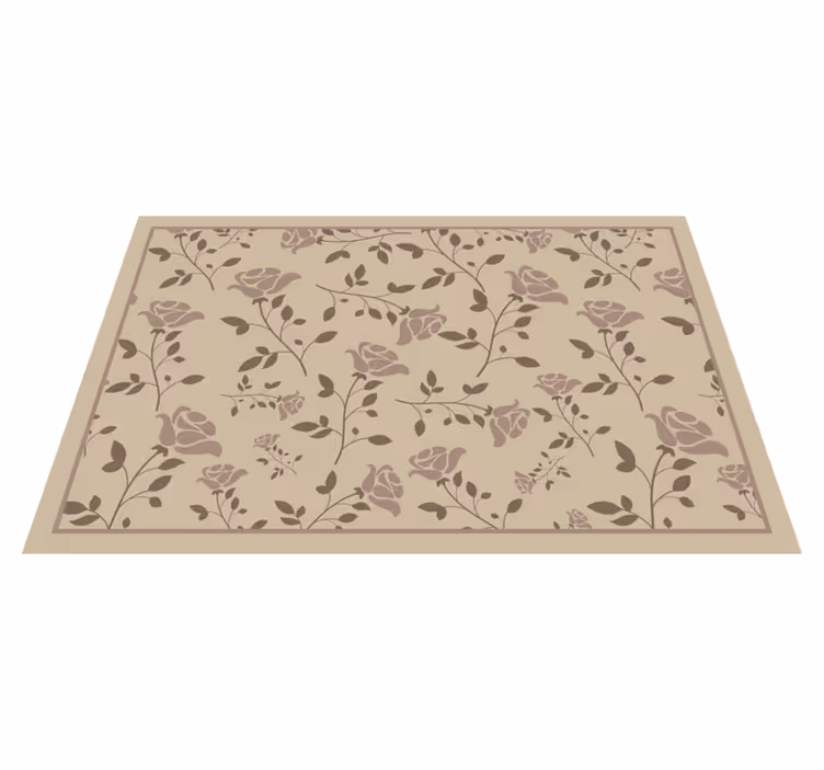 Textured placemats floral botanical design - TenStickers