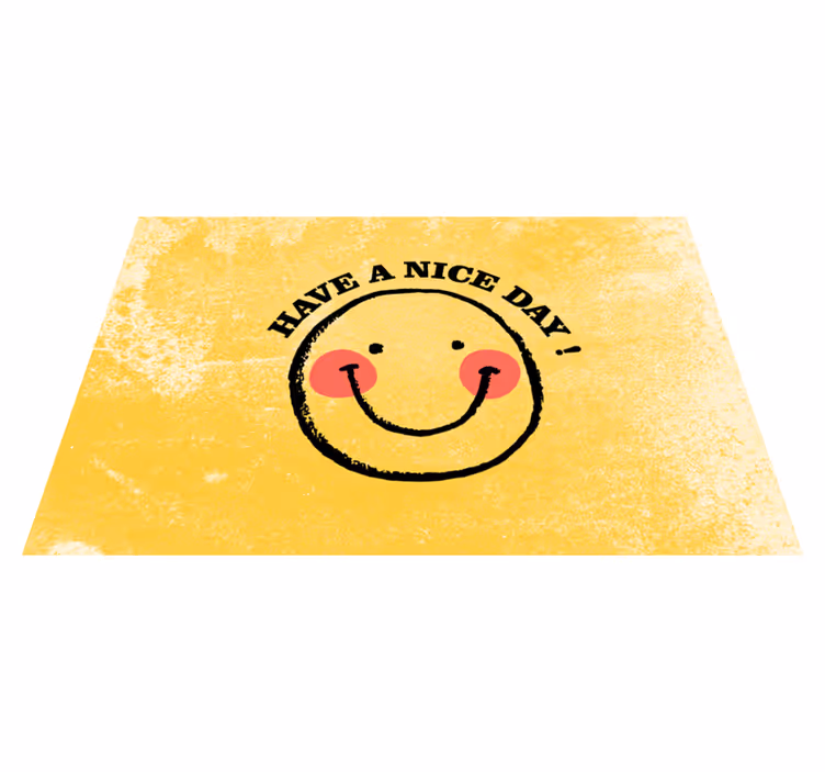 Placemat with quote smiling face quote - TenStickers