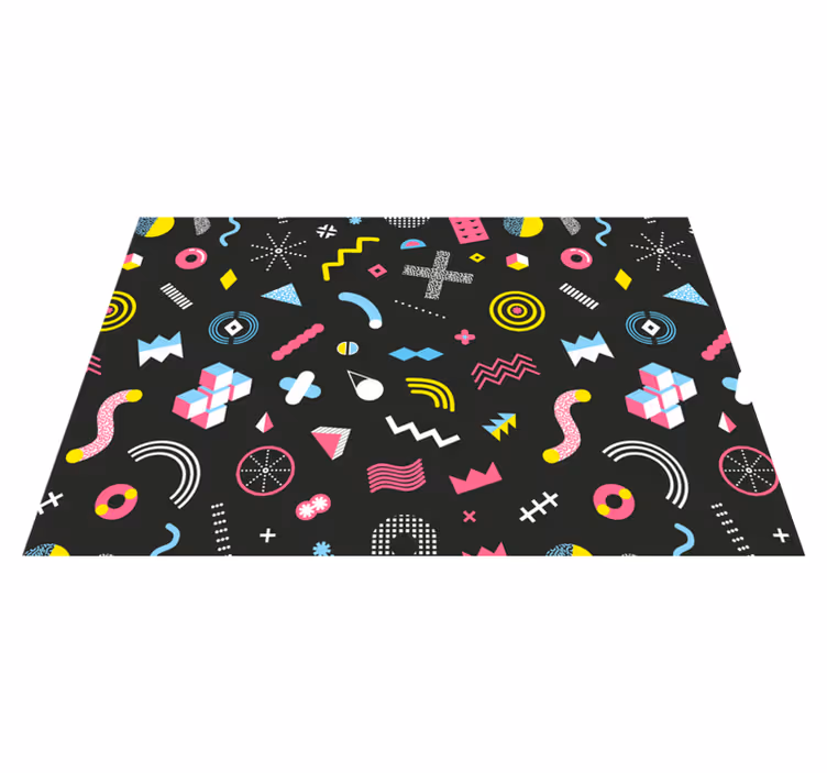 Original placemats with lively geometric shapes - TenStickers