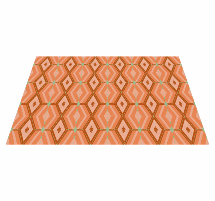 Textured placemats with geometric hexagonal design - TenStickers