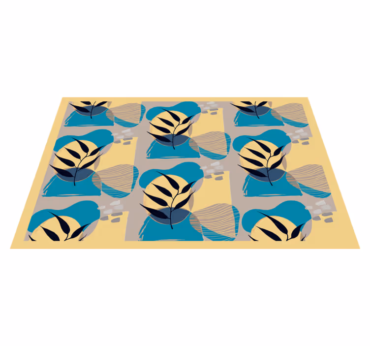 Modern placemats with stylish leaf designs - TenStickers